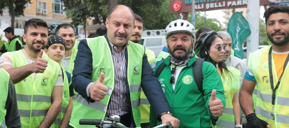 Başkan Gülpınar, farkındalık için pedal çevirdi