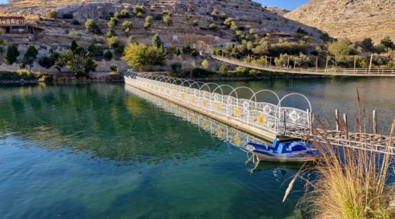 Halfeti yüzer köprüde onarım çalışmaları başladı