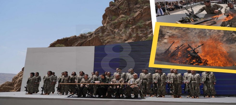 PKK’dan Dikkat Çeken Açıklama: İlk Grup Silahlarını Yaktı, Teslim Oldu