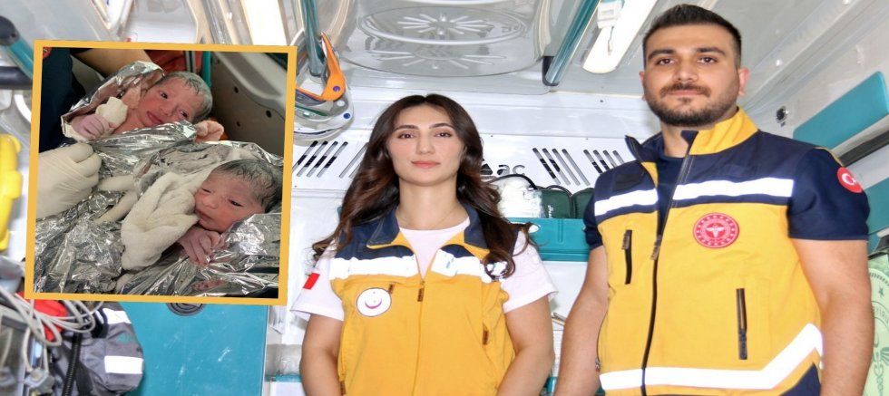 Şanlıurfa’da Ambulansta İkiz Doğum