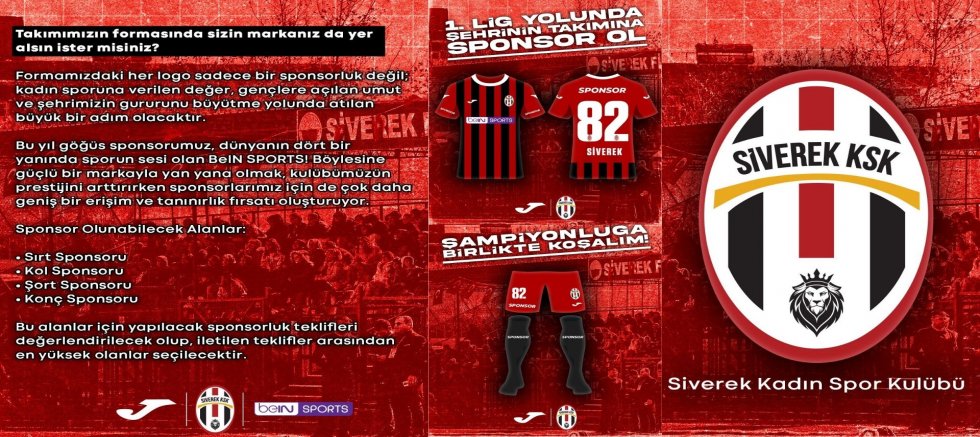 Siverek KSK’den Sponsorluk Çağrısı: “Formamızda Sizin Markanız da Yer Alsın”