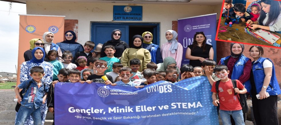 Siverek’te Kırsal Çocuklara Bilim ve Sanatla Dokunuş
