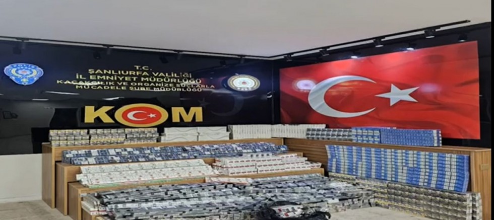Şanlıurfa’da 5 Bin 680 paket kaçak sigara ele geçirildi