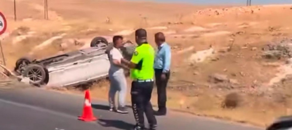 Suruç’ta Otomobil Şarampole Yuvarlandı: 1 Yaralı