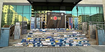 20 bin paket kaçak sigara yakalandı