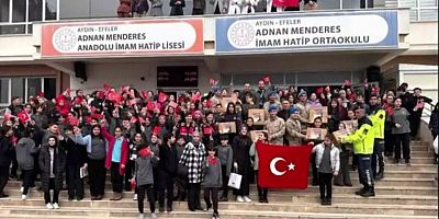 Aydın’daki Öğrencilerden Kahraman Mehmetçik’e Anlamlı Destek