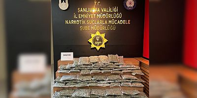  Şanlıurfa’da 35 kilo narkotik madde ele geçirildi