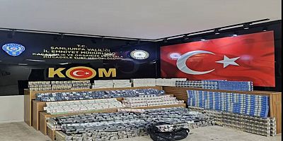 Şanlıurfa’da 5 Bin 680 paket kaçak sigara ele geçirildi
