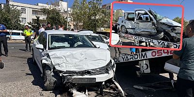 Siverek’te İki Otomobil Çarpıştı: 1 Ölü, 4 Yaralı