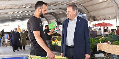 Valı Şıldak, Pazar Esnafını Ziyaret Etti